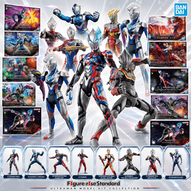 Model Kit Ultraman Zero - バンダイ フィギュアライズスタンダード ウルトラマンゼロ ティガ ブラザーズ デッカー