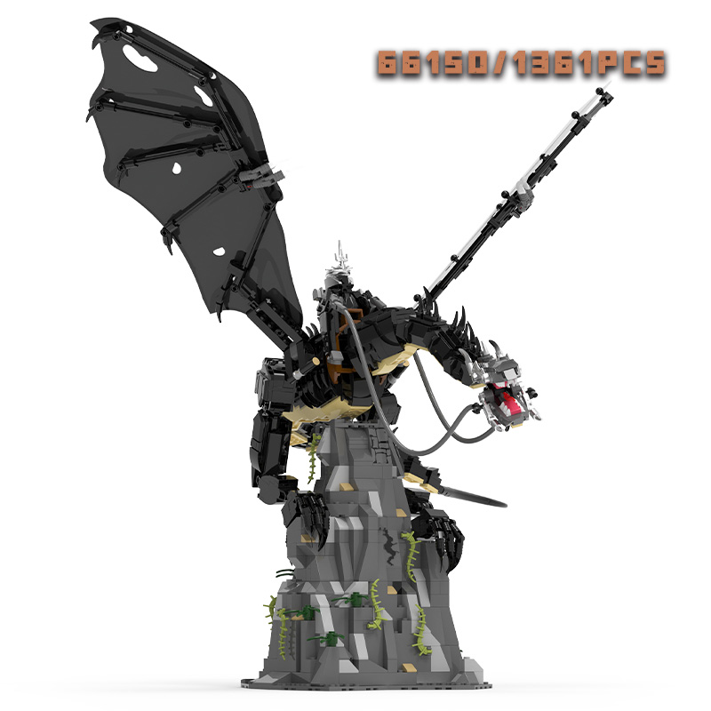 Model Kit Fantasy - 1361ピース 魔女王フェルビースト 組み立てブロックセット おもちゃ、中世MOCナズグルドラゴンモデルキット 大人＆子供向け、ファンの男の子女の子へのギフト