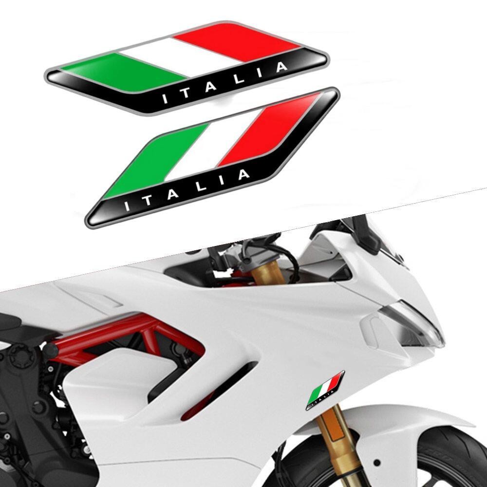 2 ピース/ペア 3D トリコロール旗エンブレムバッジすべて - Model Kit Vespa のレビューと価格